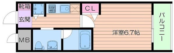 ビガーポリス224松ヶ枝町Ⅱの物件間取画像